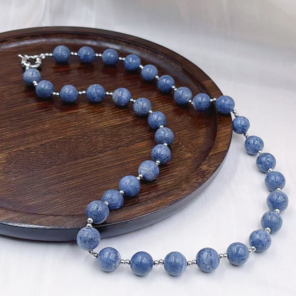 Freshwater Line - New Style Bohemia Round Blue Coral