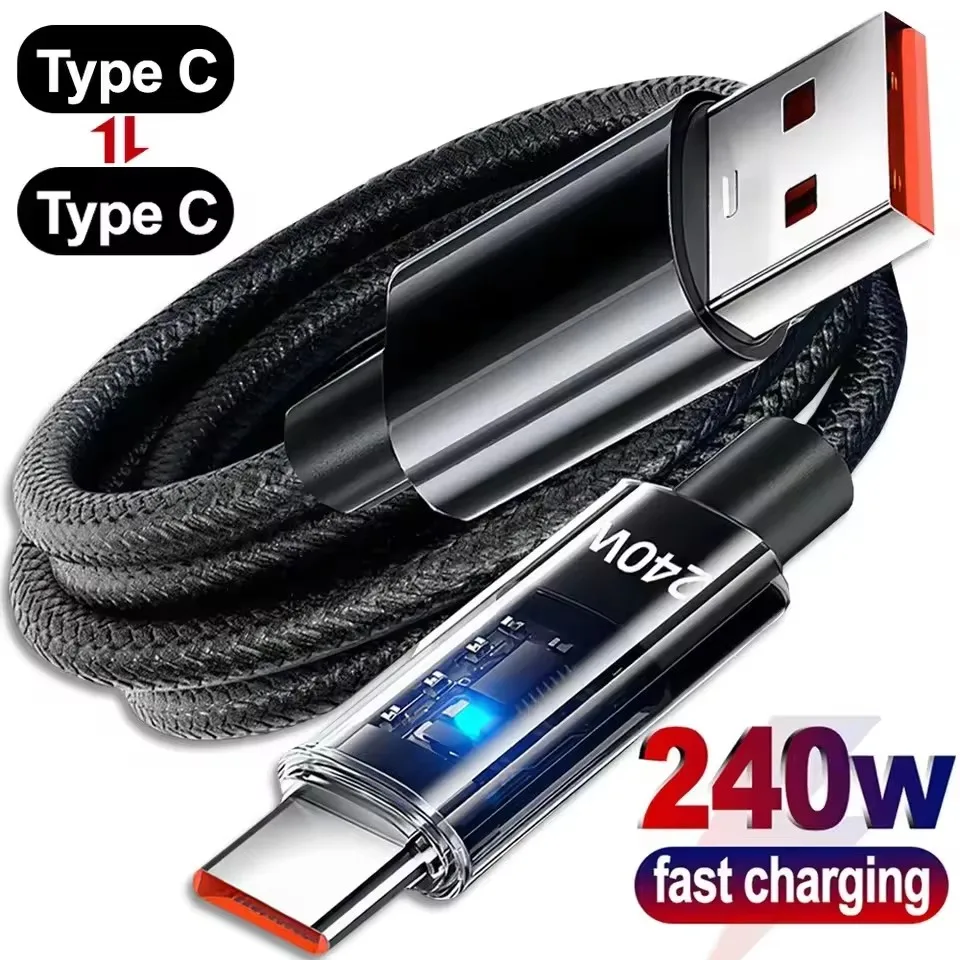 240W Dual Charging Line Type-C - Braided Line ulasan dan harga