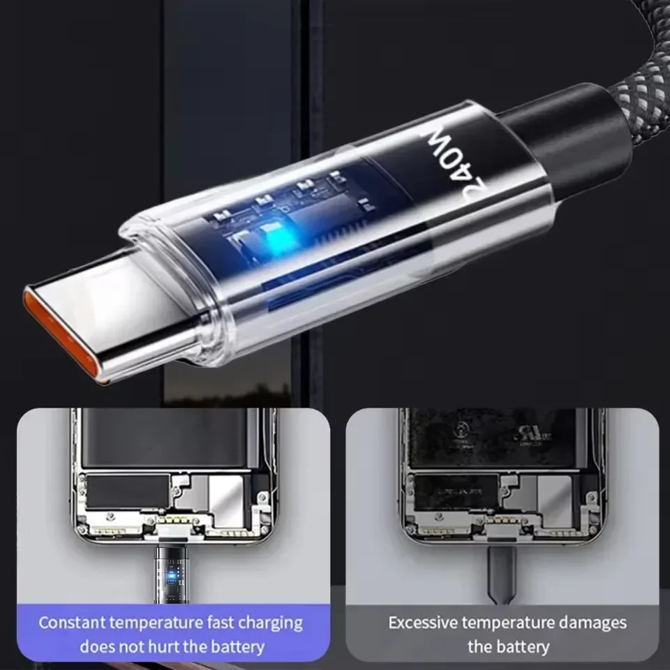 240W Dual Charging Line Type-C - Braided Line ulasan dan harga