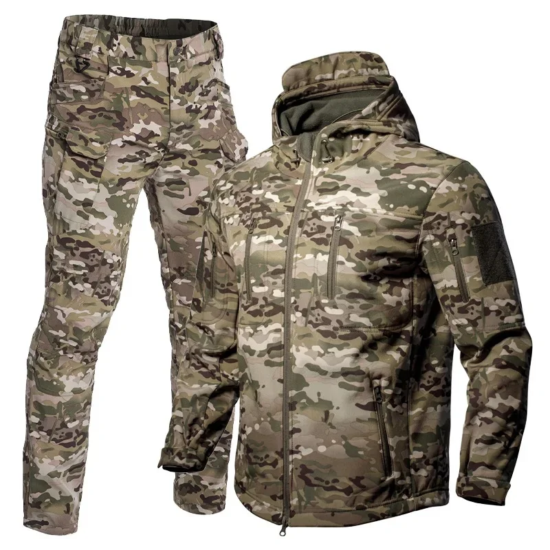 Waterproof Softshell Camouflag - Fly Line ulasan dan harga