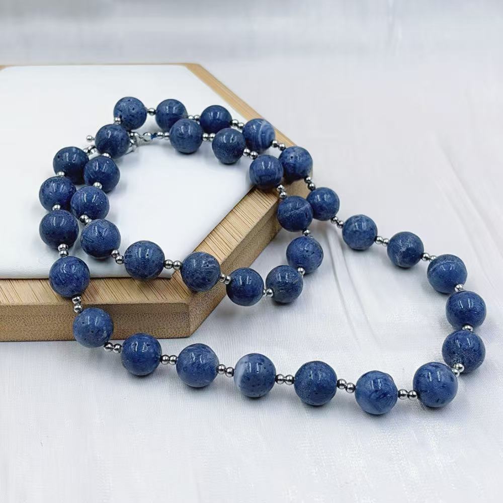 New Style Bohemia Round Blue C - Freshwater Line ulasan dan harga