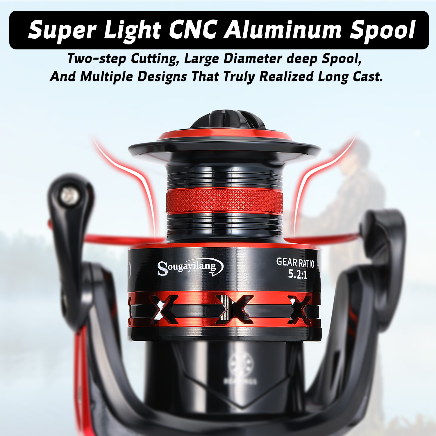 Sougayilang 1000-7000 Spinning - Kastking Reel Zephyr ulasan dan harga
